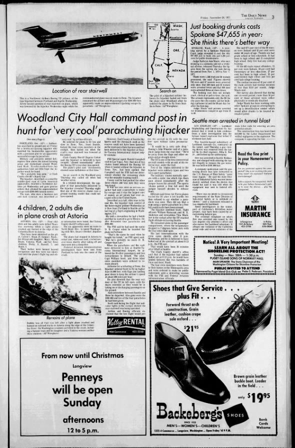 Longview Daily WA 11/26/71 Cool Cooper